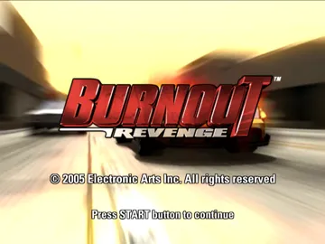 Burnout Revenge screen shot title